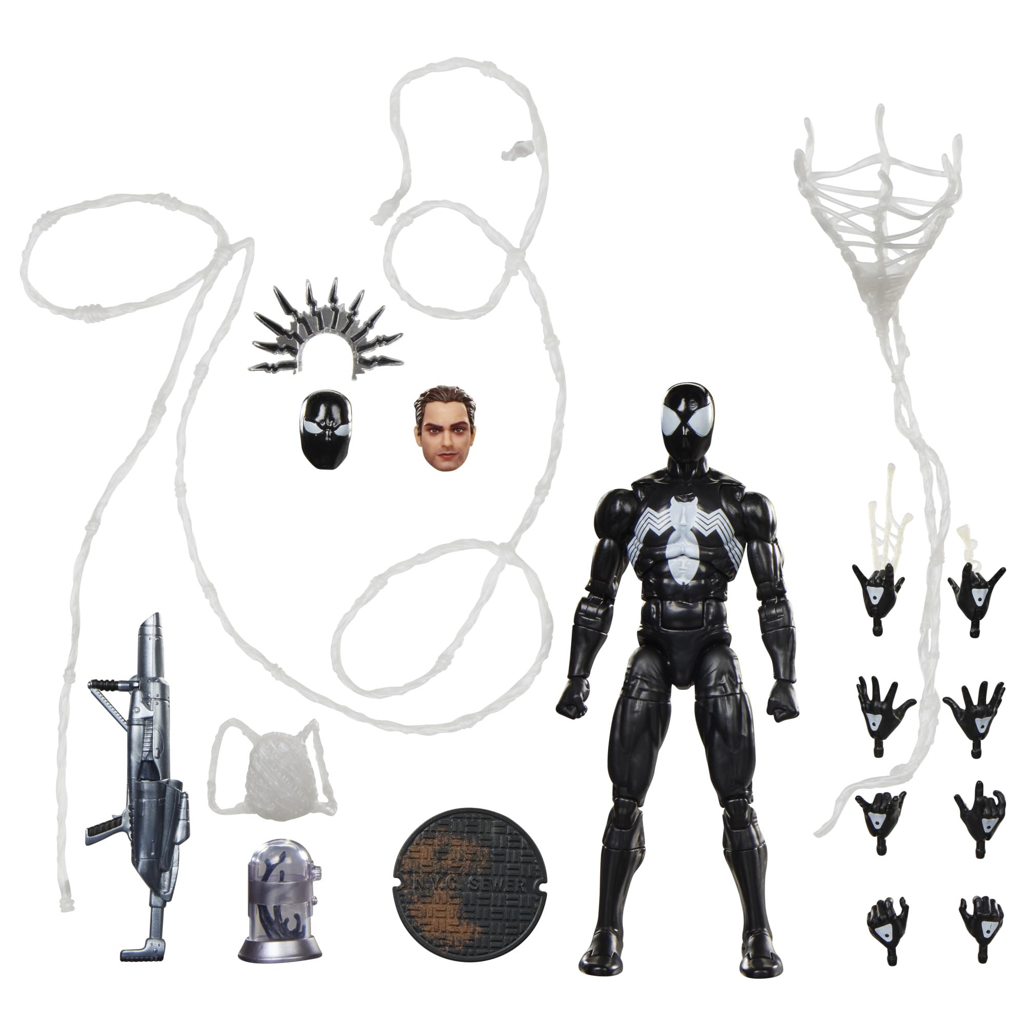 Marvel Legends Maximum Series Symbiote Spider-Man | Deluxe Spider-Man Comics Collectible 6-Inch Action Figure; Amazing Articulation; Spectacular Accessories