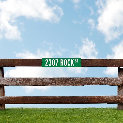 Miniatura 5 de Custom Street Sign, Personalized Street Sign, Customizable Novelty Road Green Background Sign, 18x4 Inches, ACM, Fade Resistant, Made in USA by Sigo