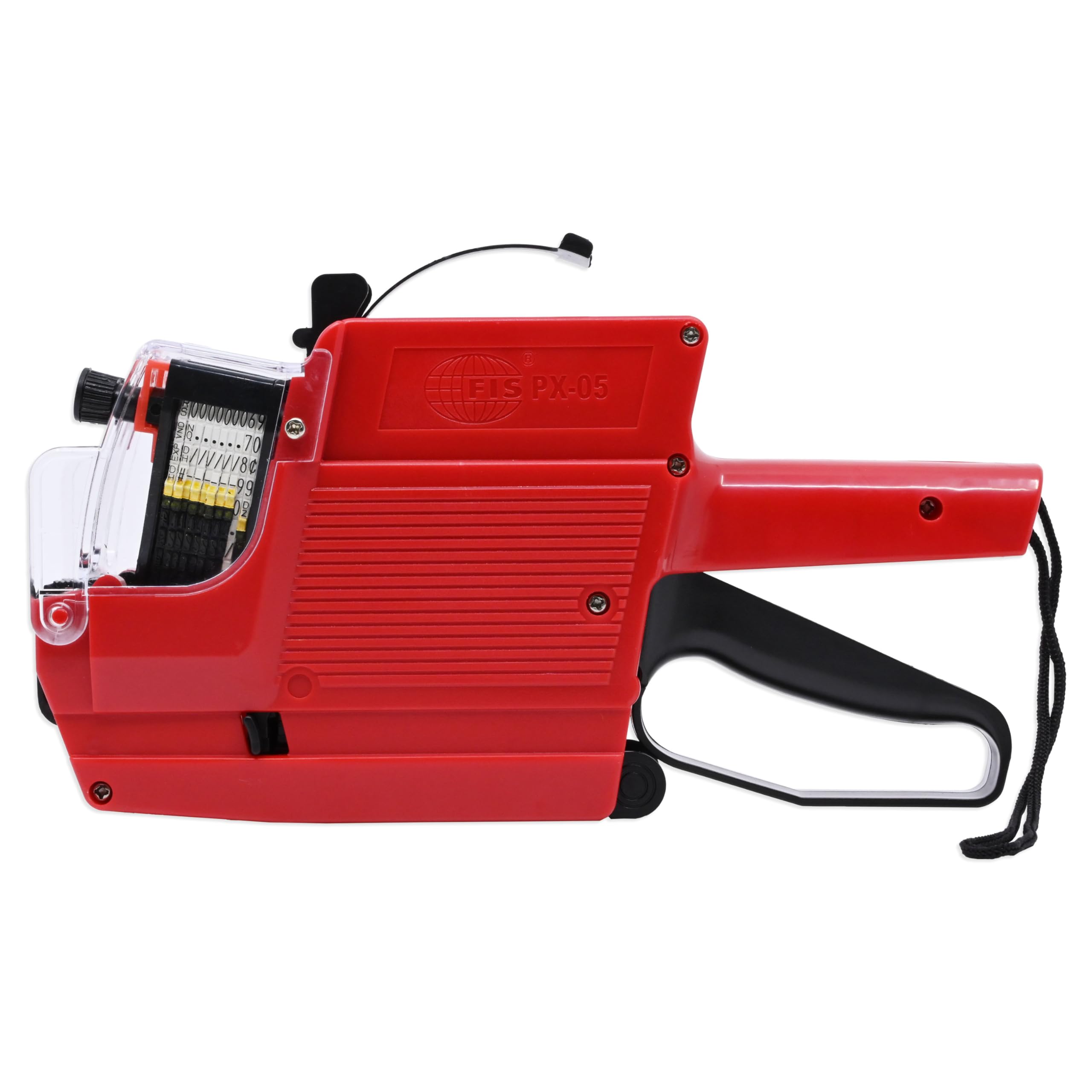 FIS Price/Date Label Machine 2-Line Printing, Red - FSPX05RE