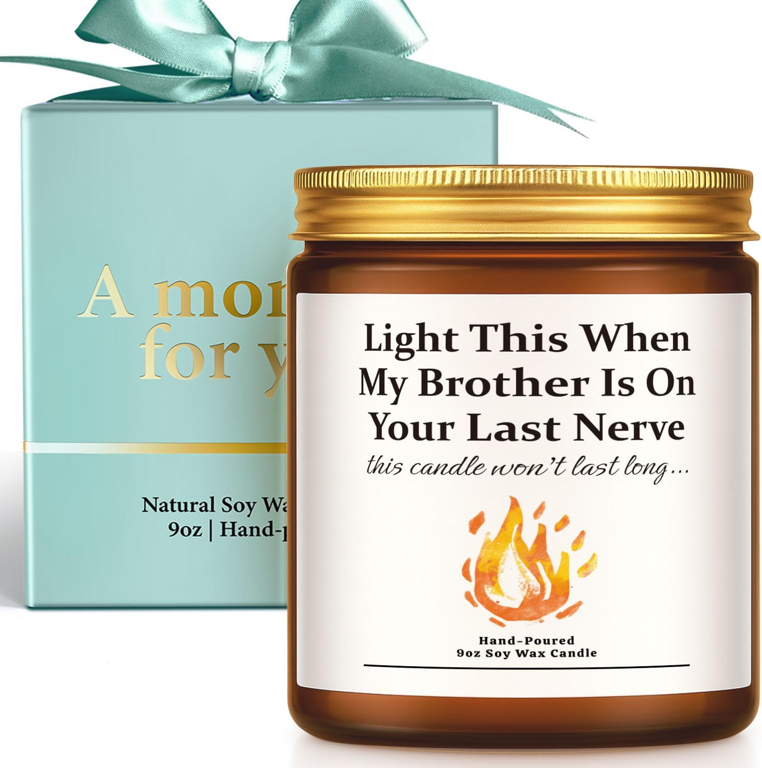 Funnyuncle Mothers Day Gifts for Sister in Law, 9oz Lavender Scented Soy Wax Candle, Birthday Wedding Day Engagement Christmas Gift Idea for Sister in Law