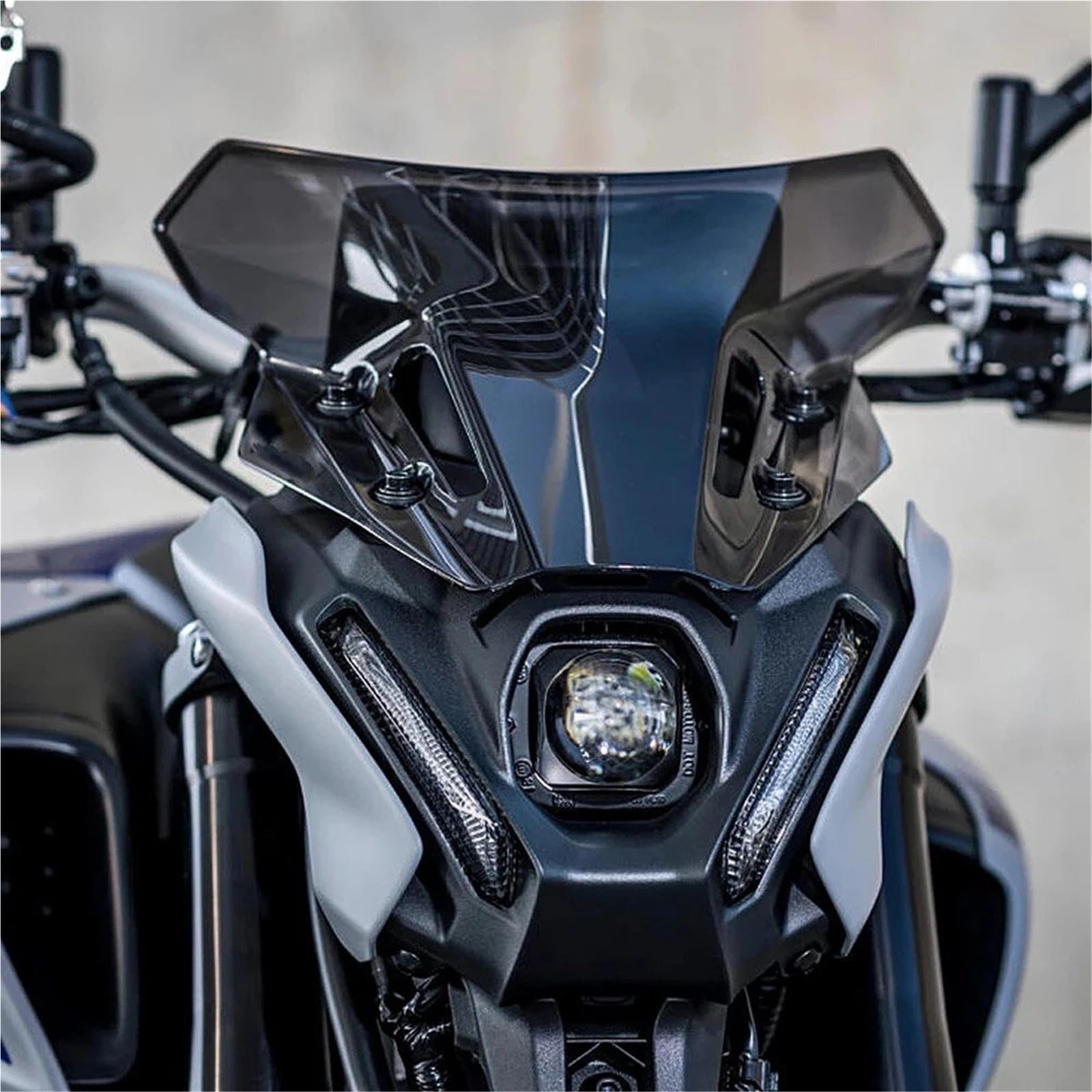 Dla Y&AMAHA Dla MT-09 Dla FZ-09 2021-2022 Przednia Szyba Skutera Owiewka Motocyklowa Deflektor Wiatru Akcesoria Ochronne Szyba przednia motocyklowa(Black)