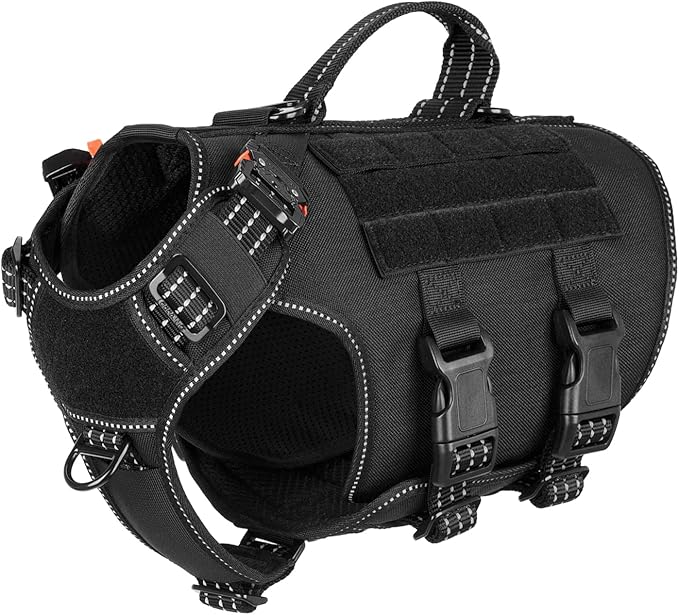 ICEFANG Reflective GN3 Tactical Dog Harness with 6X