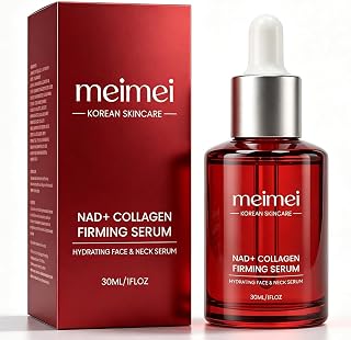 Meimei Firming Serum, Meimei Korean Beauty Nad Firming Serum (1) | NAD+ Facial Serum With Collagen Extract and Peptides Helps Improve the Look of Skin Firmness Smoothness and Radiance