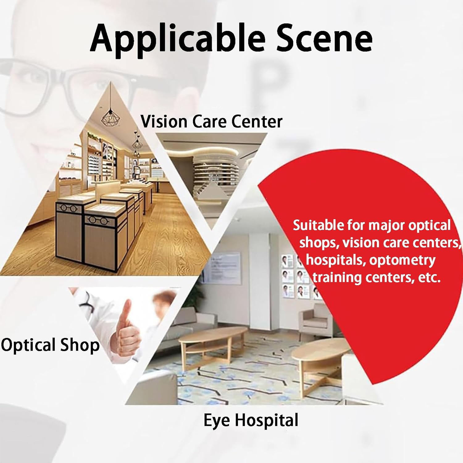 Professional Optometry Eye Equipment,266 pcs Optical Trial Lens Set Plastic Rim Aluminium Case + Trial Frame