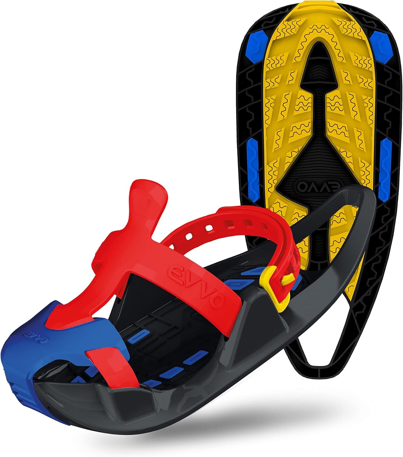 EVVO SHOSHIBAA, ciaspole per bambini, Made in Europe, attacchi regolabili, morbidi chiodi, All Terrain, escursionismo con le ciaspole