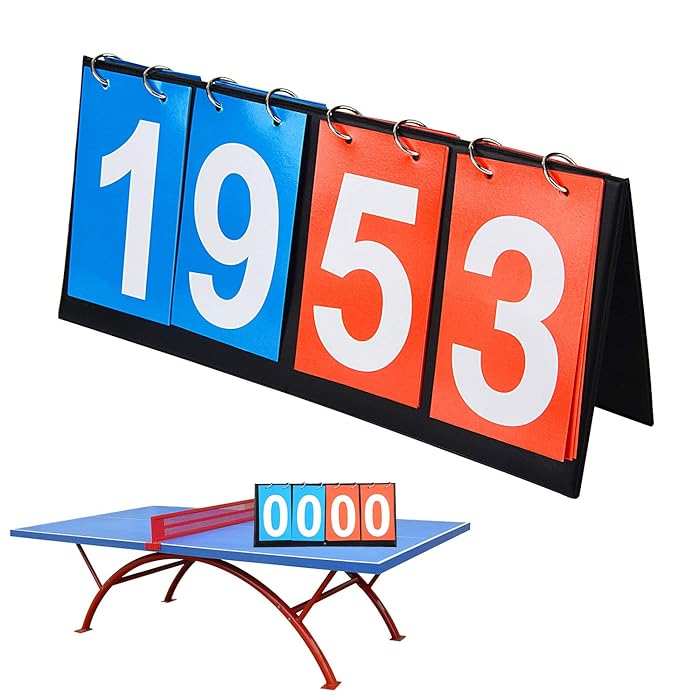 Buy Aphse Scoreboard Flipper Portable Table Top Score Keeper 4Digital