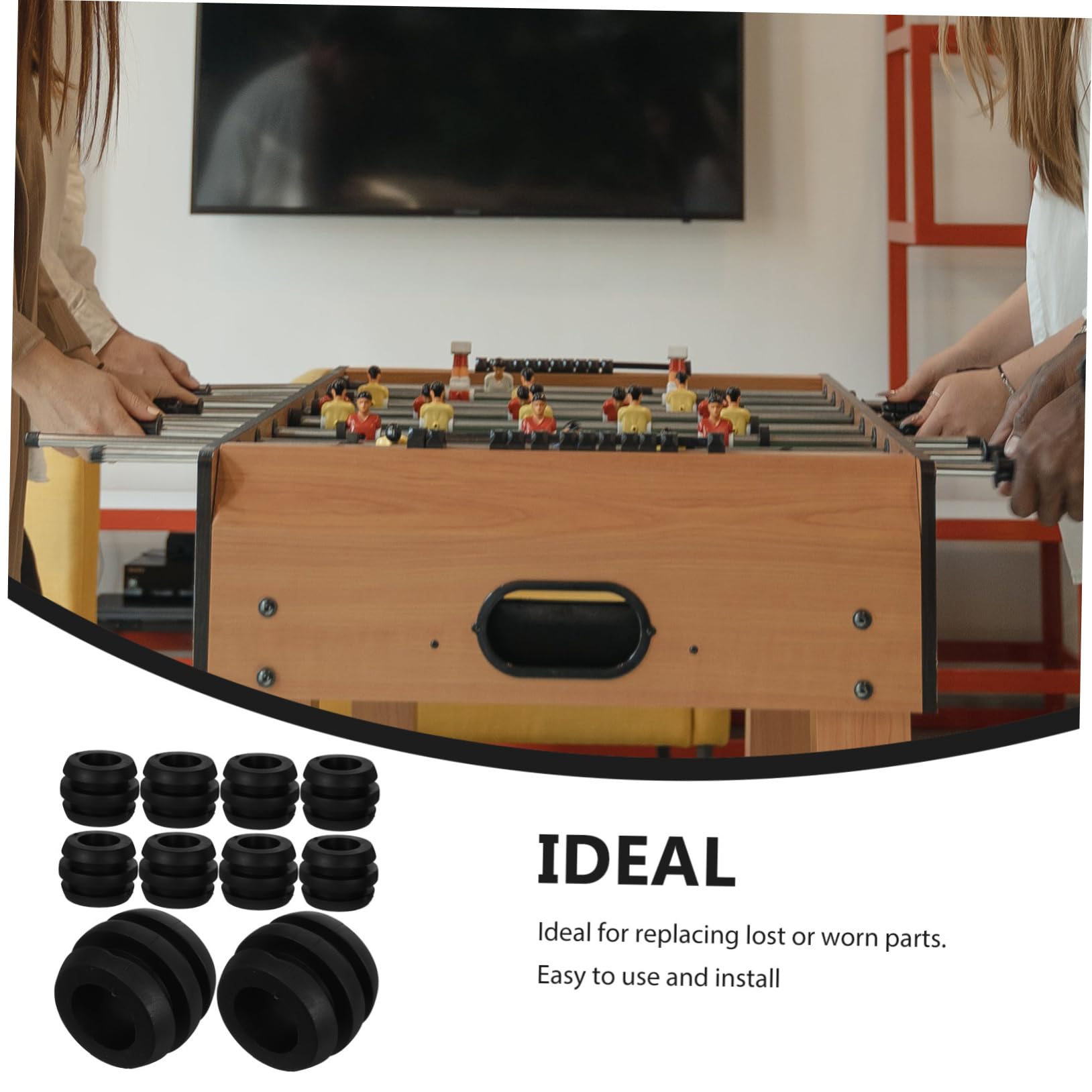 VICASKY 80piezas Accesorios De Futbolín Bujes para Mesa De Futbolín Repuestos para Varillas Fácil Instalación y Reemplazo Compatibles Diversas Mesas De Fútbol