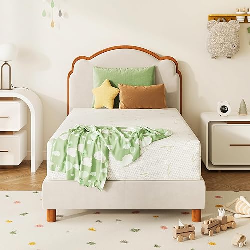 Miniatura 12 de Colchón matrimonial de 8 pulgadas en una caja, espuma viscoelástica refrescante con gel de té verde, firmeza media, sin fibra de vidrio, certificado