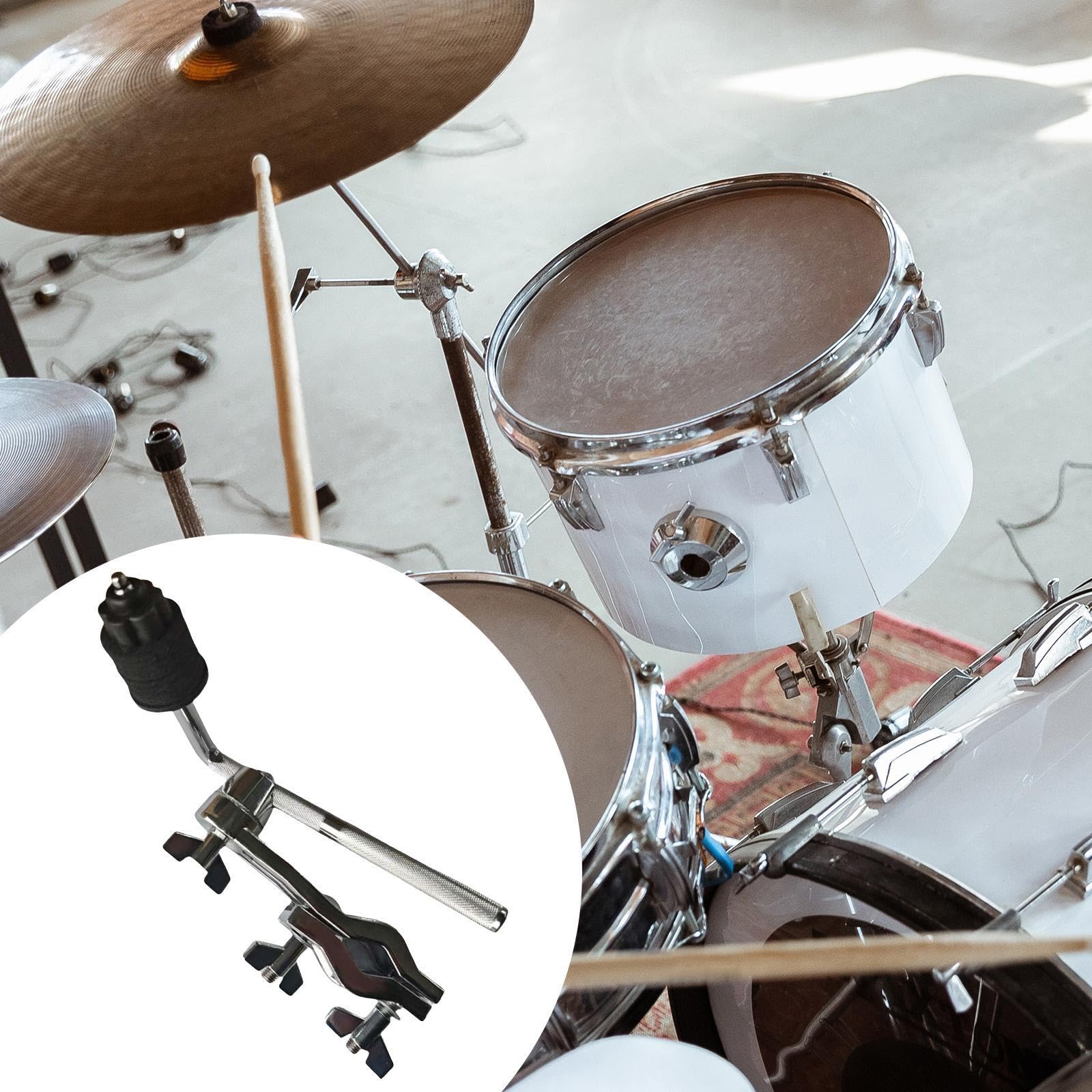 Fenteer Schlagzeug-Montageklemme, Becken-Auslegerarm mit Klemmhalterhalterung, Teile, Percussion-Halterungen, professioneller, stabiler Beckenständer