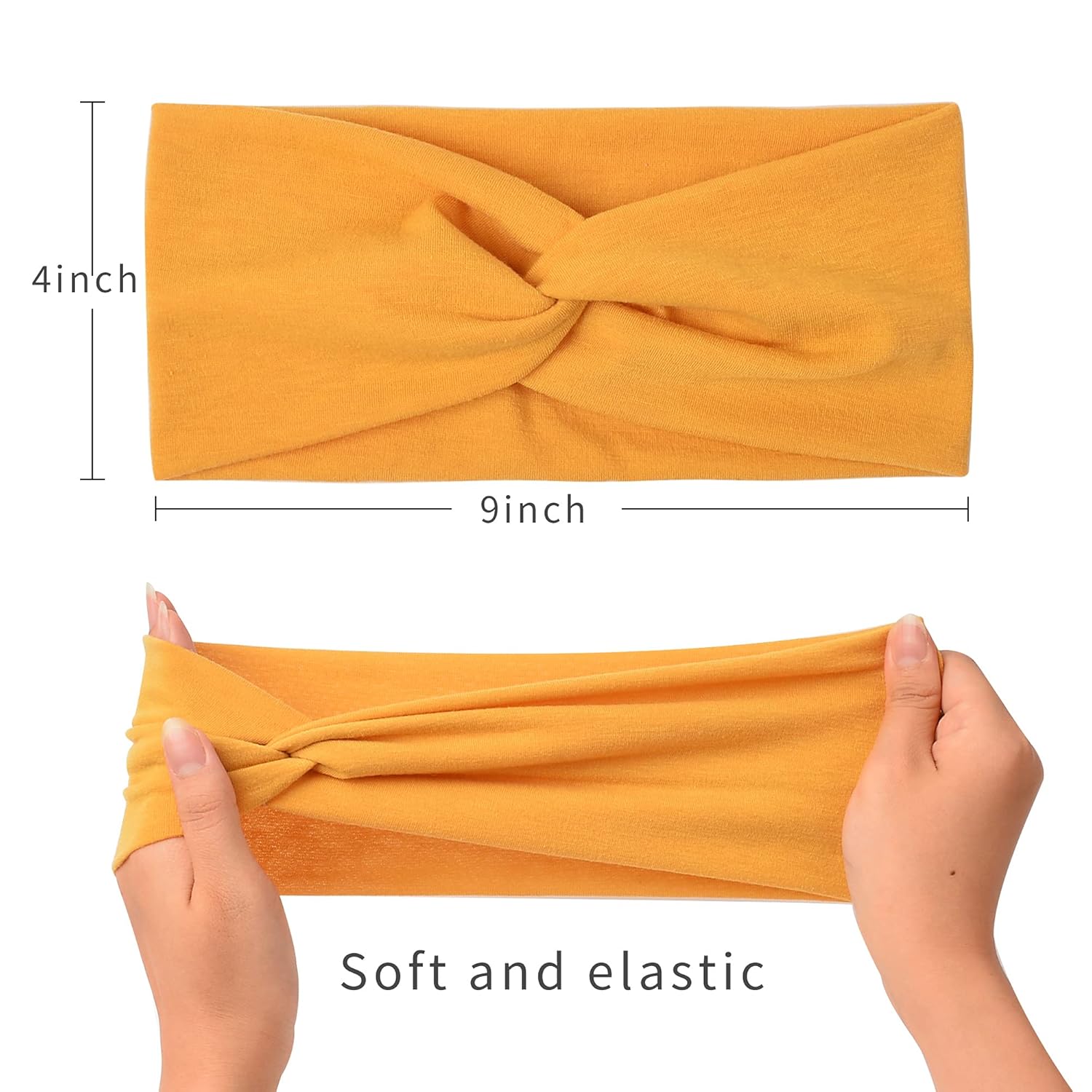 12 Pack Hesdbands for Women Non Slip Elastic Hair Bands Yoga Workout Running Sport Sweat Hair Wrap for Girls : Beauty & Personal Care