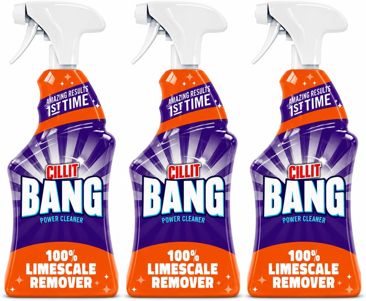 Limescale & Dirt Remover Spray | Pack of 3 | 750ml Each | Removes Limescale, Grime & Dirt