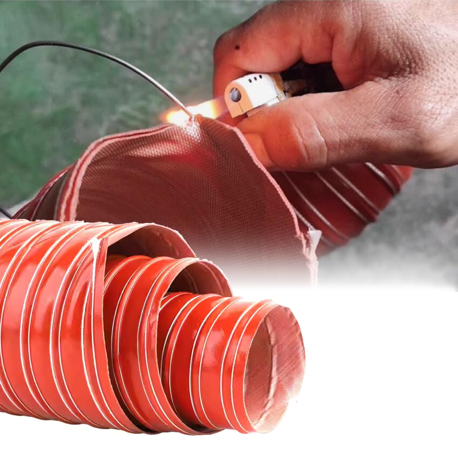 Feueester, flexibler Abluftschlauch for Trocknerentlüftung, Heizungs-, Lüftungs- und Klimatechnik und Generatoren (2 bis 10 Zoll)(25mm L8m)
