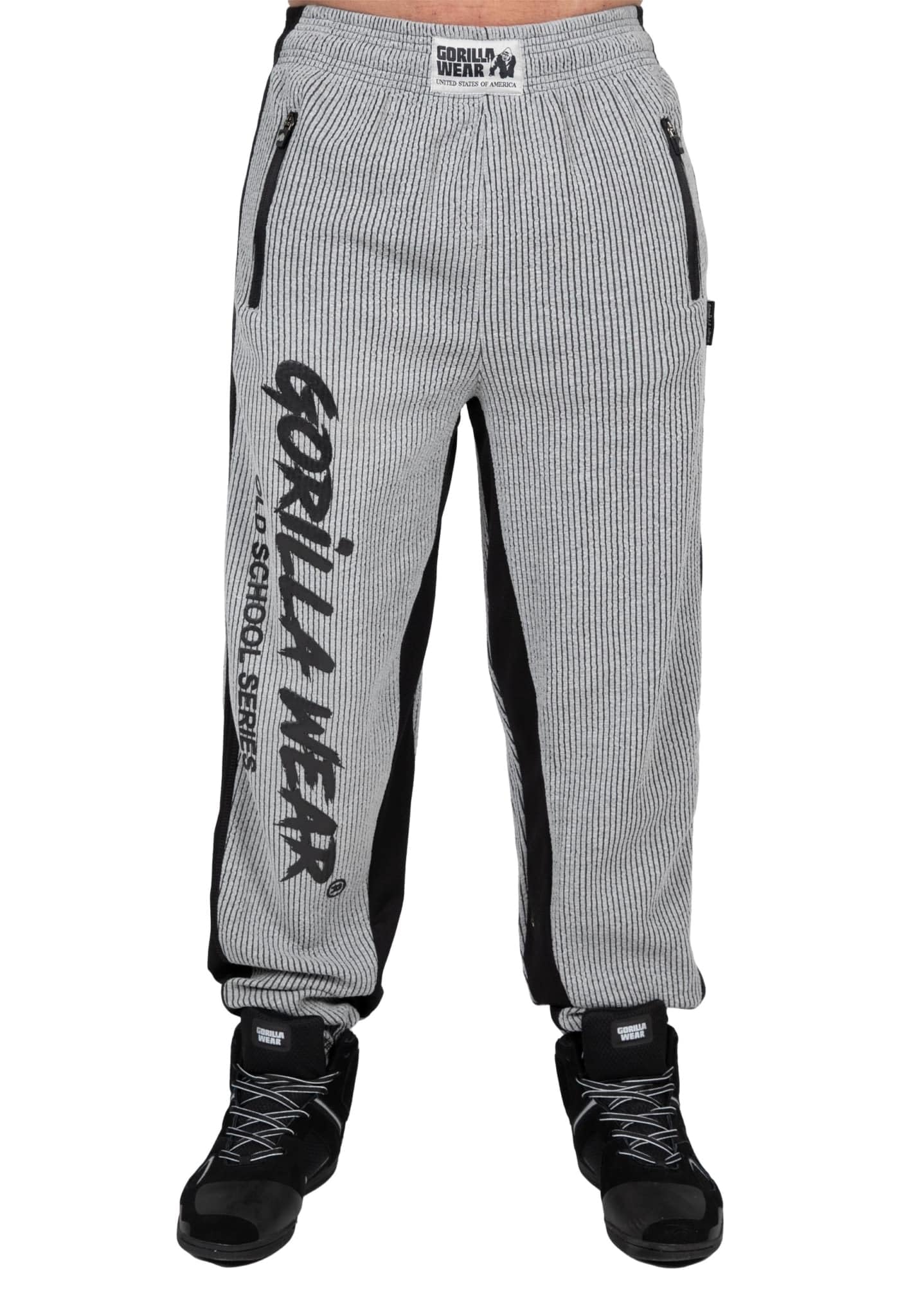 GORILLA WEAR Men's Augustine Old School Pants Leisure trousers, Gray, 3XL UK