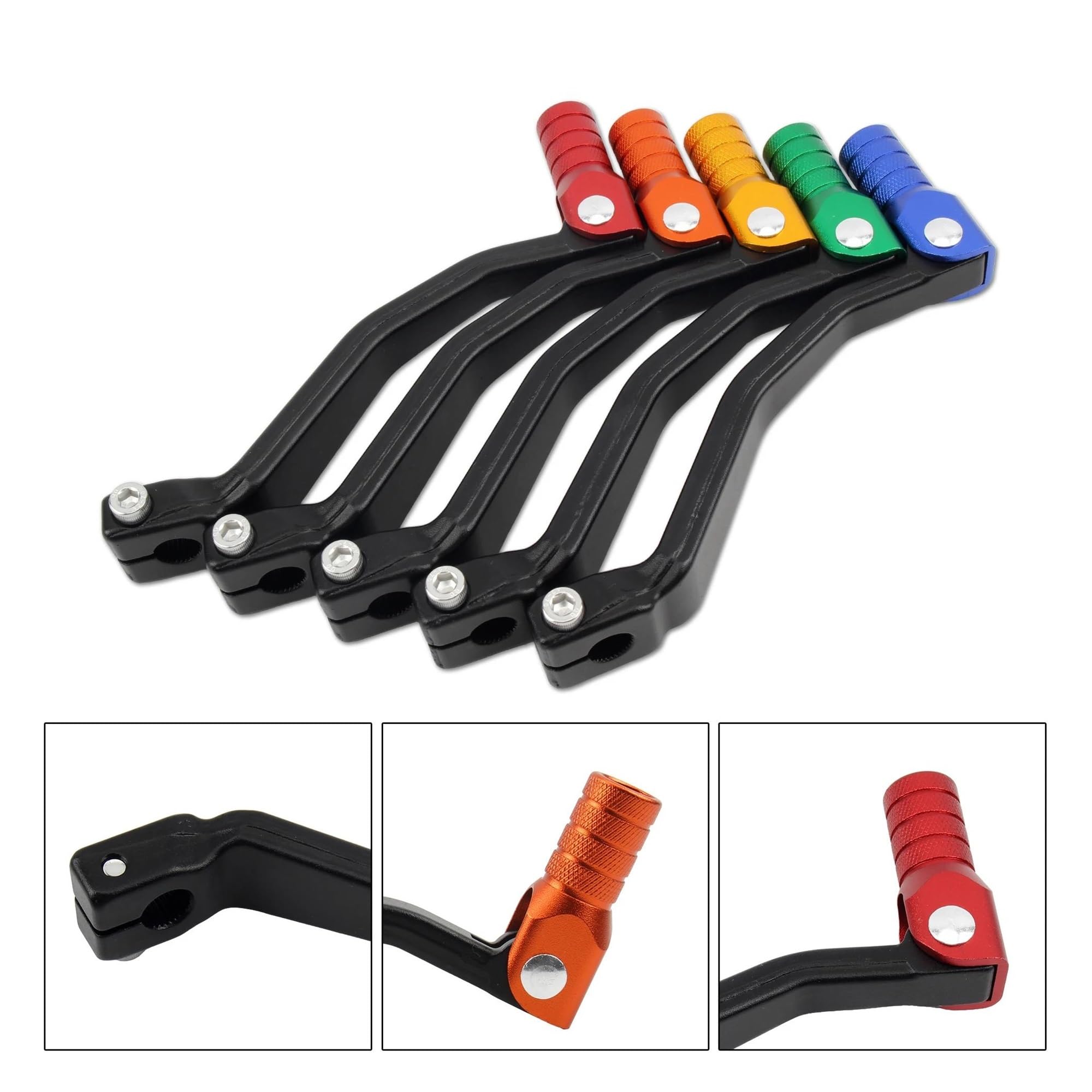 Leva Del Cambio Pieghevole In Alluminio Per Moto Per Suzuki E Per Yamaha 125 140 150 250cc, Accessori Universali Per Pit Bike Da Cross(Red)