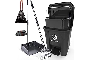 Ultimate Outdoor Dog Poop Trash Can with Pooper Scooper