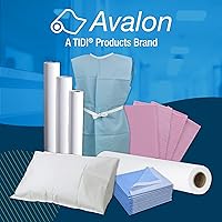 Vista 7 de Avalon 703 Fundas de Almohada Desechables, Azul, 21" de Ancho x 30" de Largo (Paquete de 100) ― Fundas de Almohada de Un Solo Uso ― Tejido