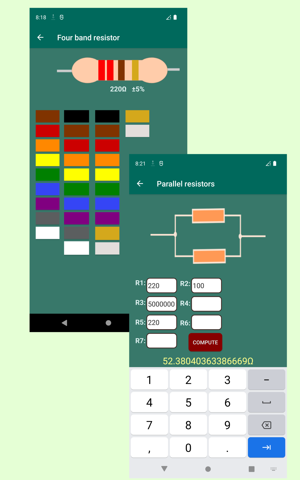 Calculatronics Electronics circuit calculator App on Amazon Appstore