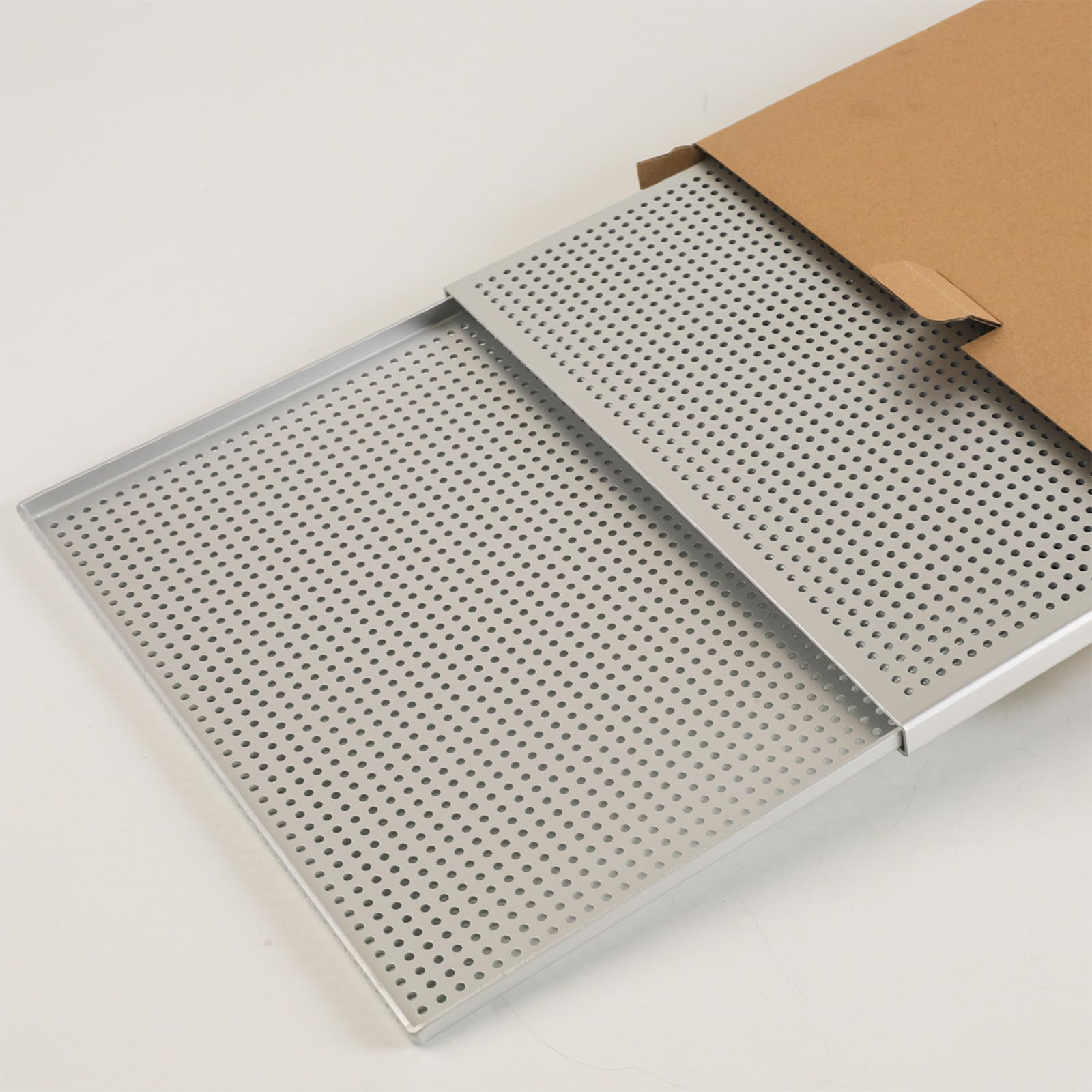 2-teiliges Aluminium-Bräter-Set, 60 x 40 cm, Backblech für Bäckereien, kommerzielle Küche, Backwaren, Essentielles eloxiertes Aluminium-Backblech