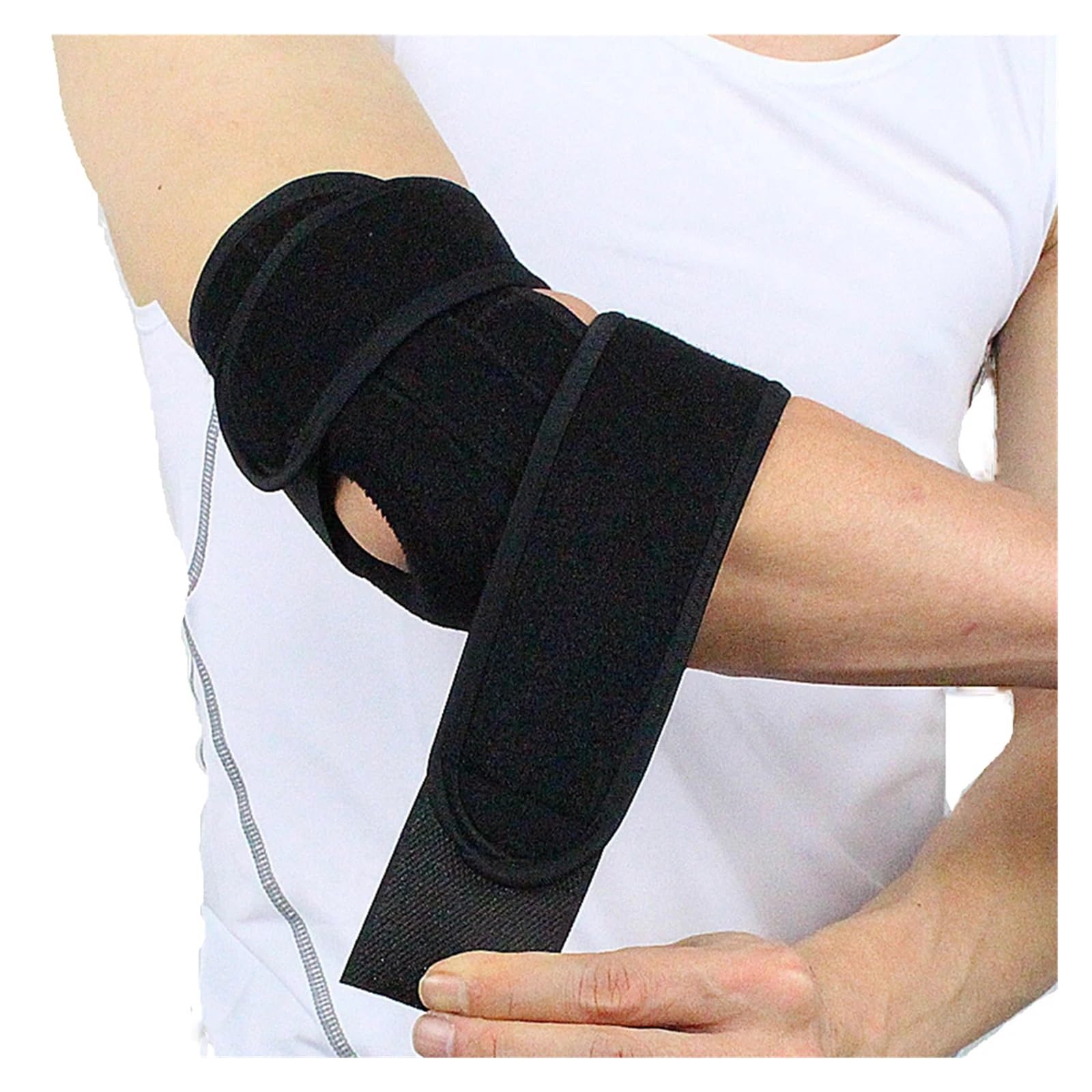 Gomitiere Sportive Cuscinetti di Supporto for Gomito Regolabili da 1 Pezzo con Protezione di Supporto a Molla Sicurezza Sportiva for Tennis in Palestra per Lo Sport
