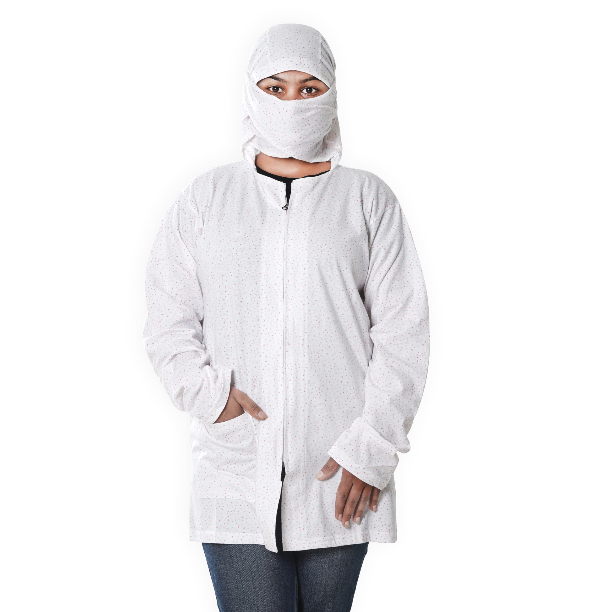 Women Summer Coat Hoisery White Pack of 1