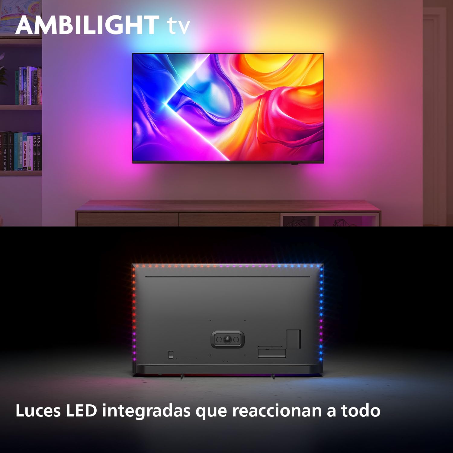 Philips Ambilight 'The One' 75PUS9010 4K Smart TV - Pantalla de 75 Pulgadas con P5 Picture Engine Ultra HD, Titan OS, Dolby Vision y Sonido Dolby Atmos