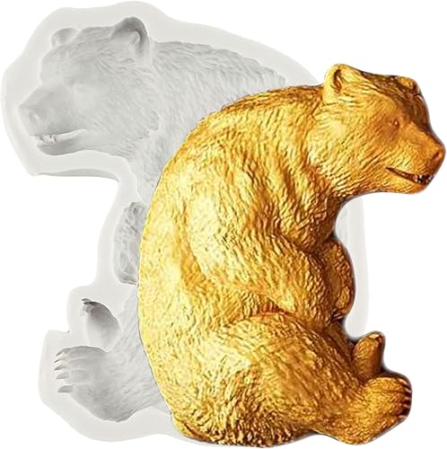 Miniatura 12 de Moldes de silicona para fondant de oso para baby shower, decoración de pasteles de azúcar, decoración de cupcakes, pasta de goma de chocolate,