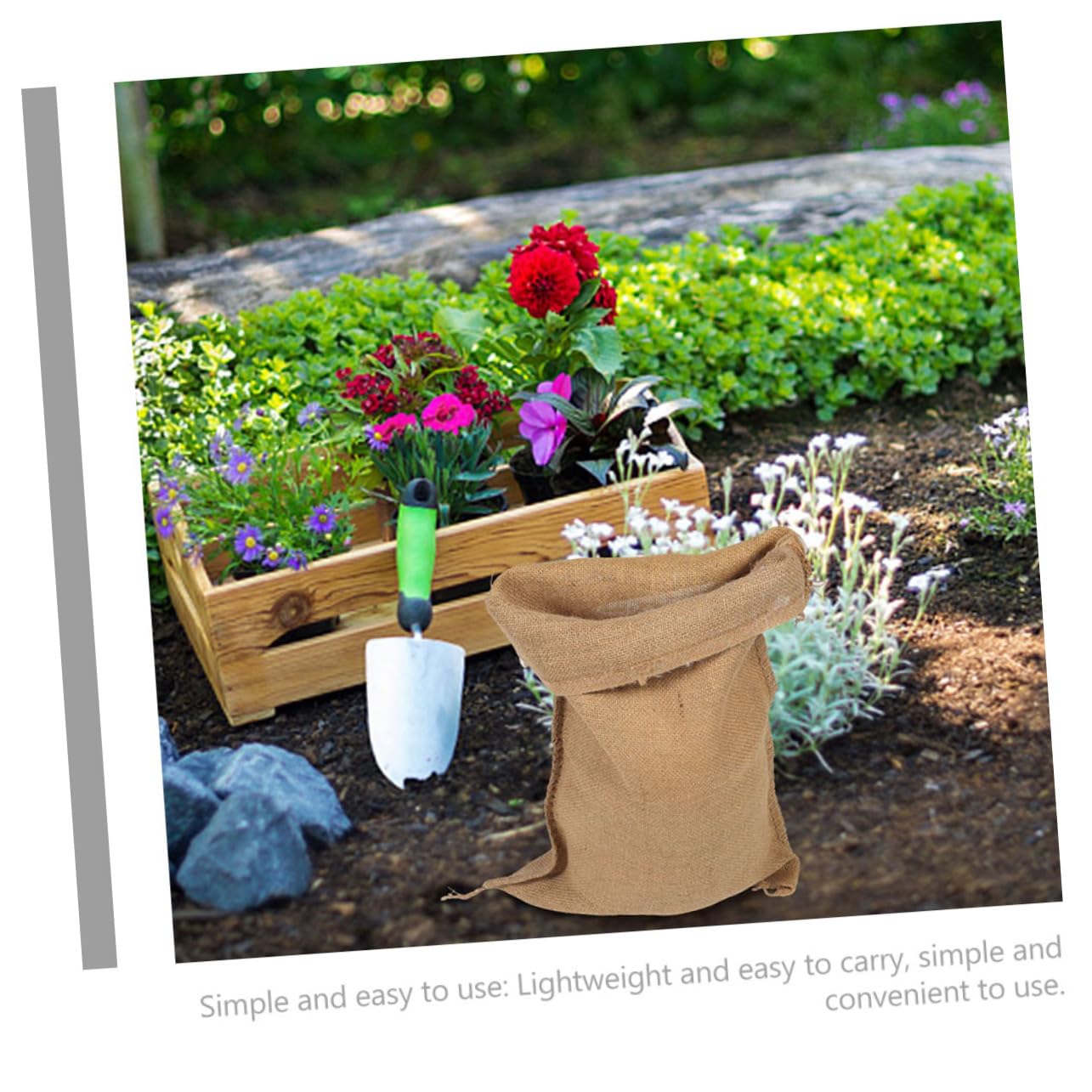 5 Sacchi di Iuta Riutilizzabili per Controllo Allagamenti e Giardinaggio, Materiale Burlap Estremamente Resistente per Uso Domestico e Stoccaggio Rifiuti