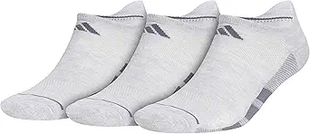adidas mens All Day Training No Show Socks Engineered for Sport Performance With Targeted Cushioning for Running (3-pair)