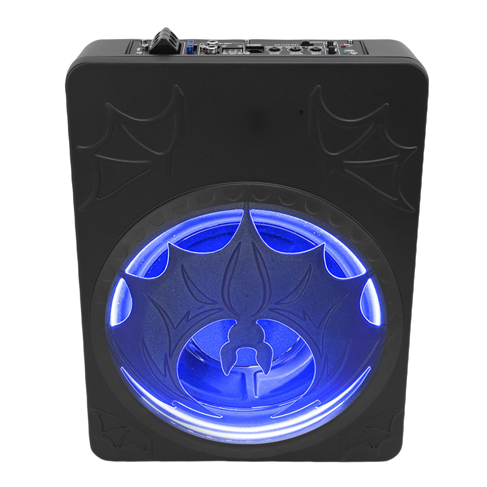 Subwoofer Samochodowy Zasilany Pod Siedzeniem, Aluminiowy Subwoofer o Mocy 1200 W z diodą LED poprawiającą Bas W Samochodach Osobowych, Ciężarowych, SUV-ach (BLUE)