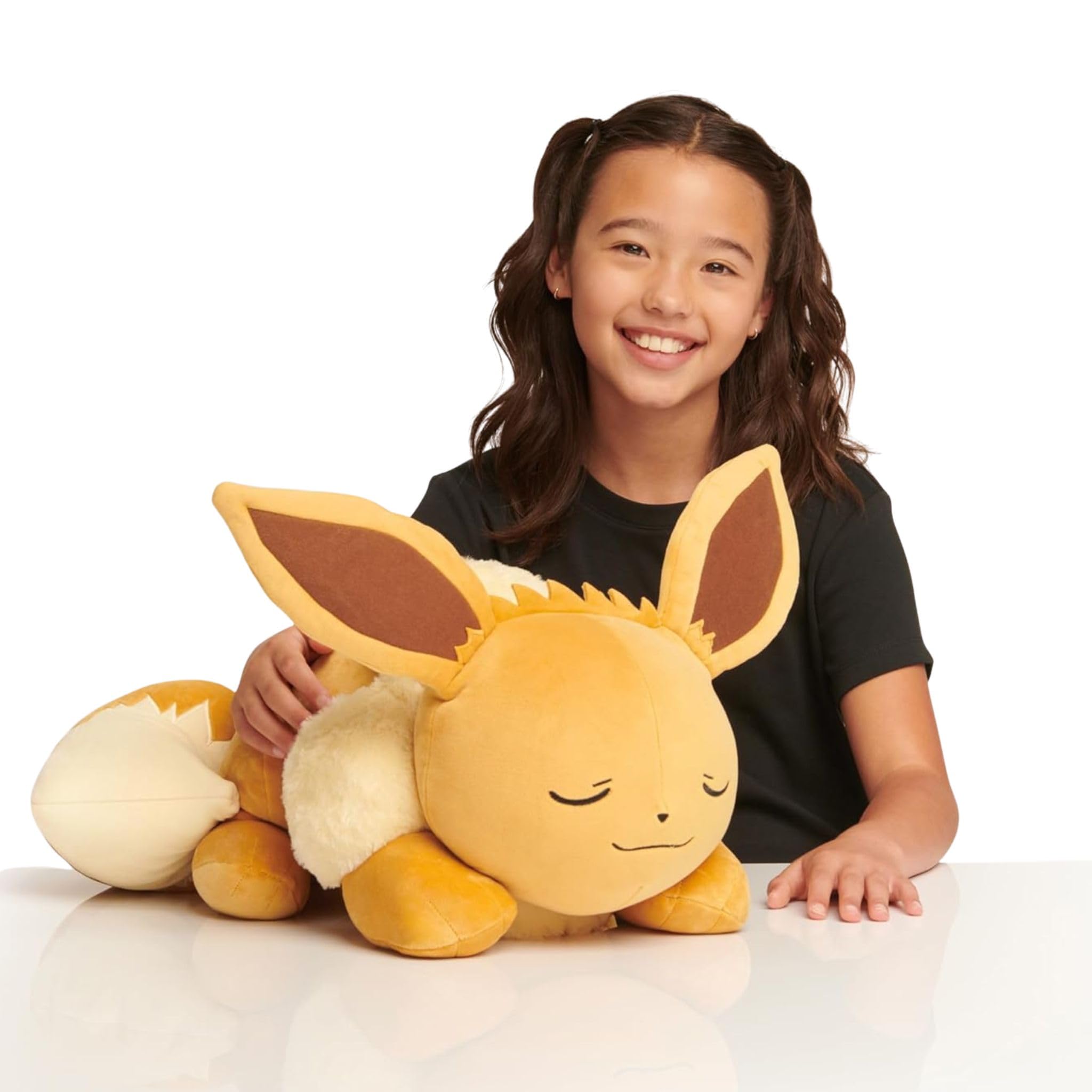 PokƩmon Sleeping Plush - 18-Inch Premium Plush in Sleeping Pose: Eevee