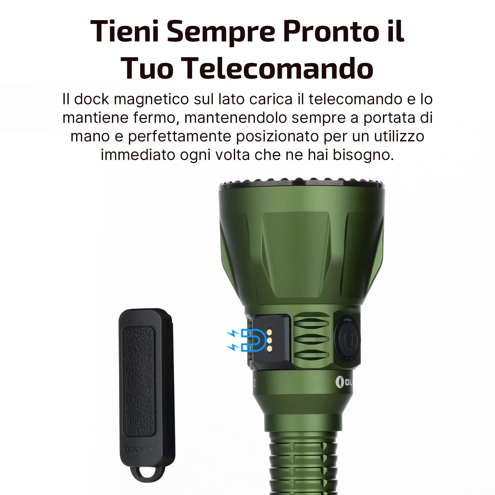 OLIGHT Javelot Turbo 2 Kit Torcia Potente 1800 Lumen con Telecomando | Portata 1500 Metri, Autonomia 272 Ore, Filtro Luce Rossa e Verde, IPX8, Ideale per Caccia, Attività all'aria Aperta, Ricerca