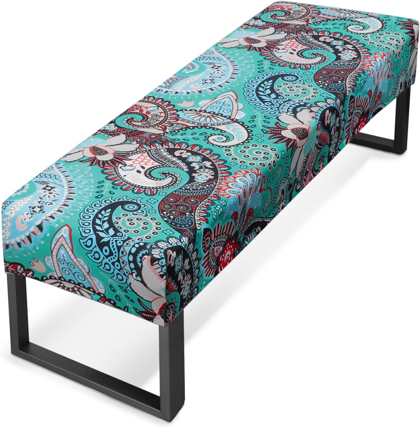 Amazon.com: Zooody Stretch Jacquard Dining Bench Cover - Anti-Dust ...