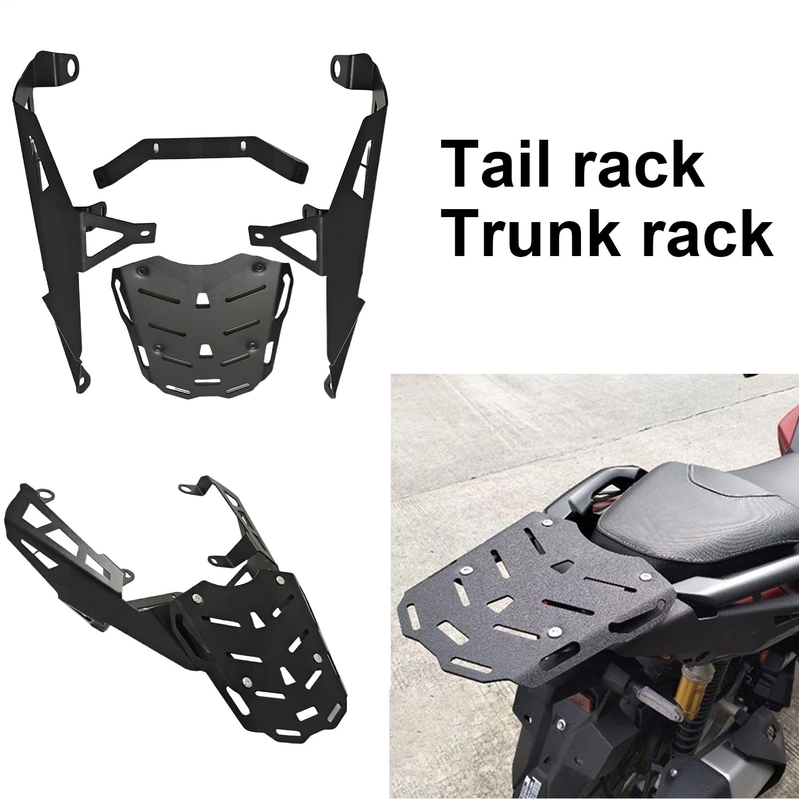 Porta Bagagli Posteriori, Supporto Per Mensole Leggero | Soluzione Di Archiviazione Powersports Per Giovani Ciclisti, Smorzamento Delle Vibrazioni E Dipendenti, Pendolari Quotidiani E Lunghe Avventu