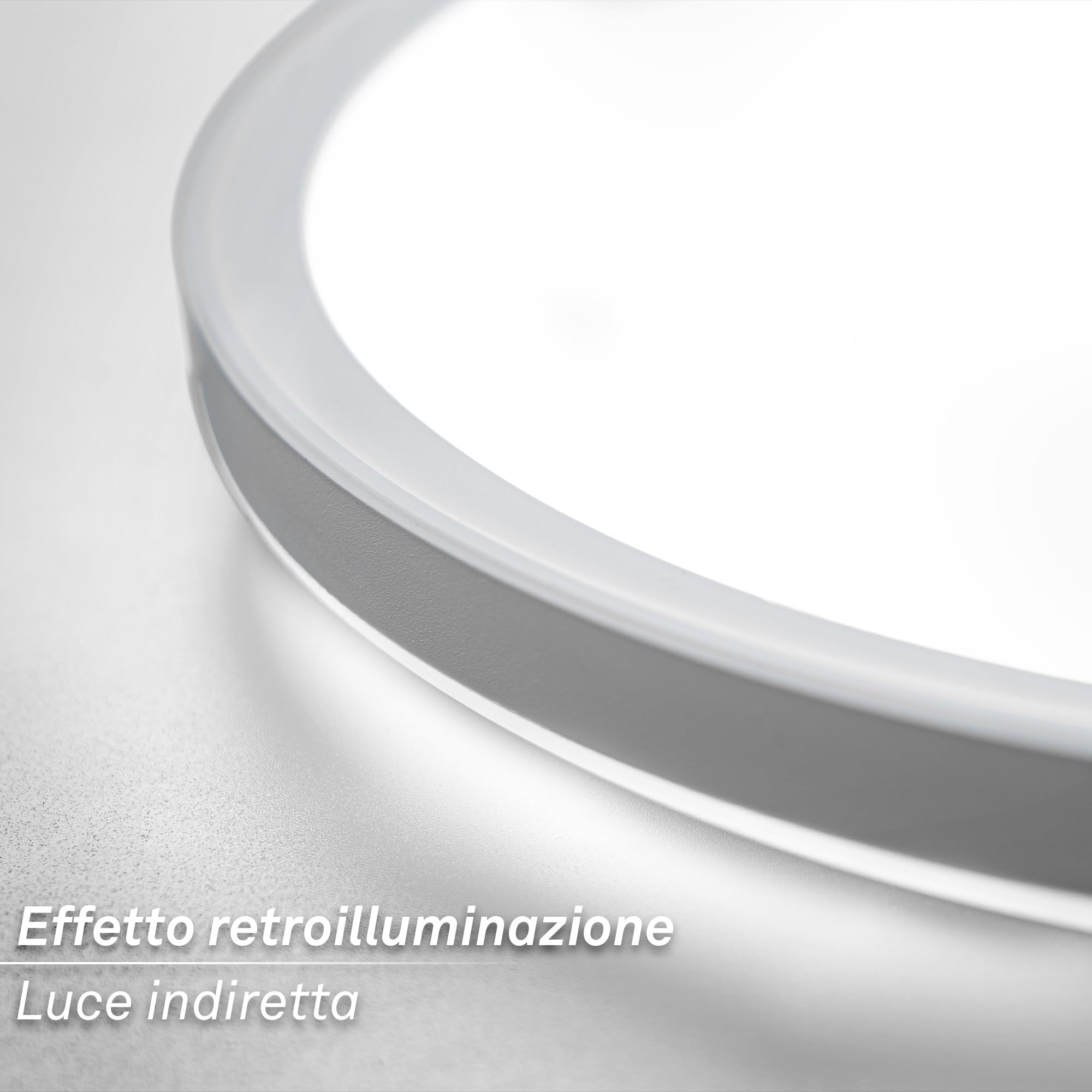BRILONER - Lampada soffitto LED, CEE A sorgente luminosa, 11,4 W 2400 lm, design ultrasottile, luce indiretta, pannello luminoso moderno, illuminazione soggiorno, cucina, camera, 29,3x2,5 cm, bianco