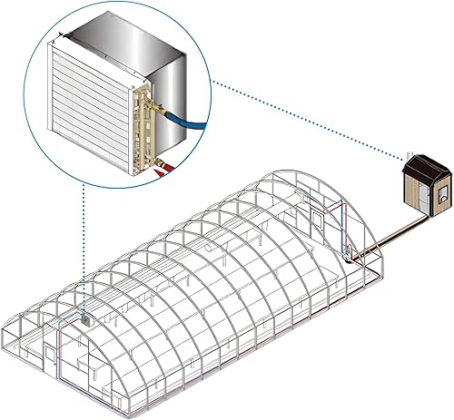 Miniatura 6 de Intercambiador de calor de 12 x 15 de agua a aire, puertos de cobre para hornos de madera al aire libre, calefacción y refrigeración residencial y