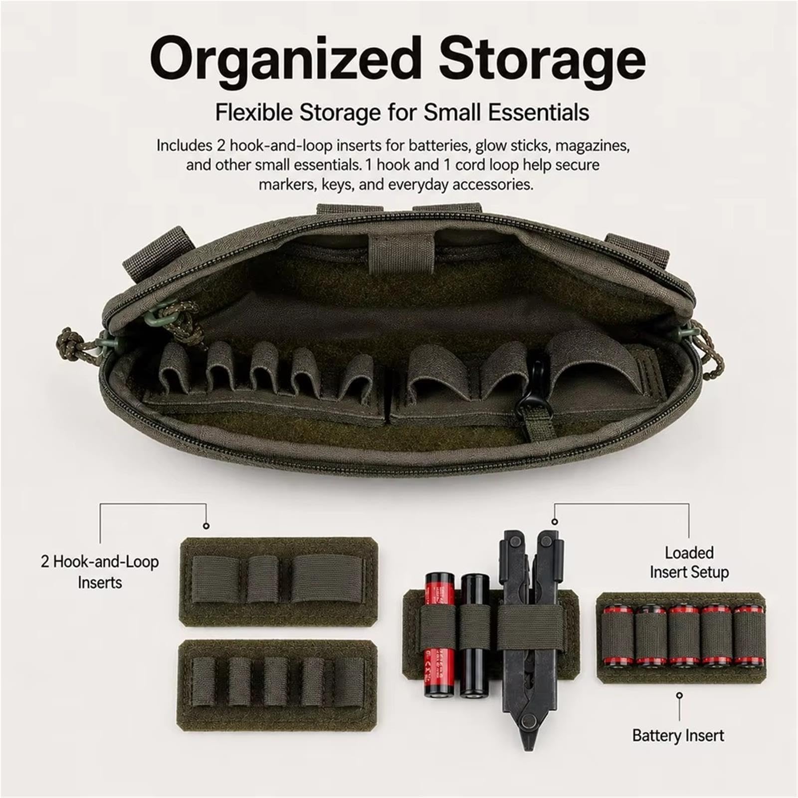 Pouch Admin Tattico MOLLE Organizer Modulare for Outdoor