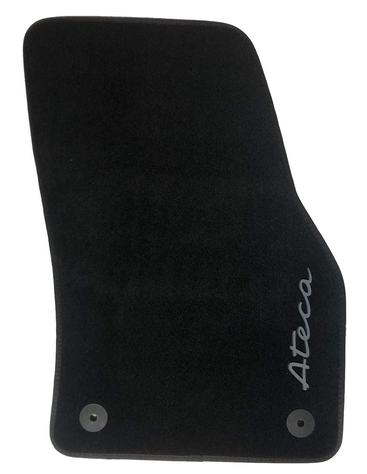 Seat Juego de Alfombras Trail Terciopelo Velour Originales Ateca Off-Black, 575061675A041