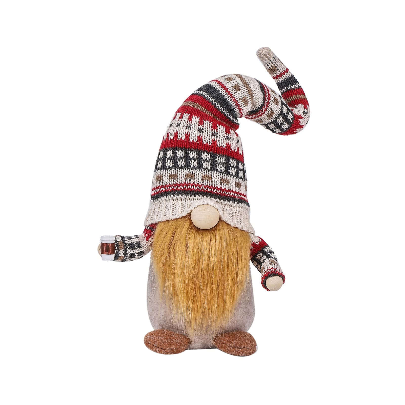 Tsophreniq Gnomes Decoration Chef Faceless-Doll Ornaments Plush Scandinavian Swedish Tomtes for Kitchen Tiered Tray Coffee