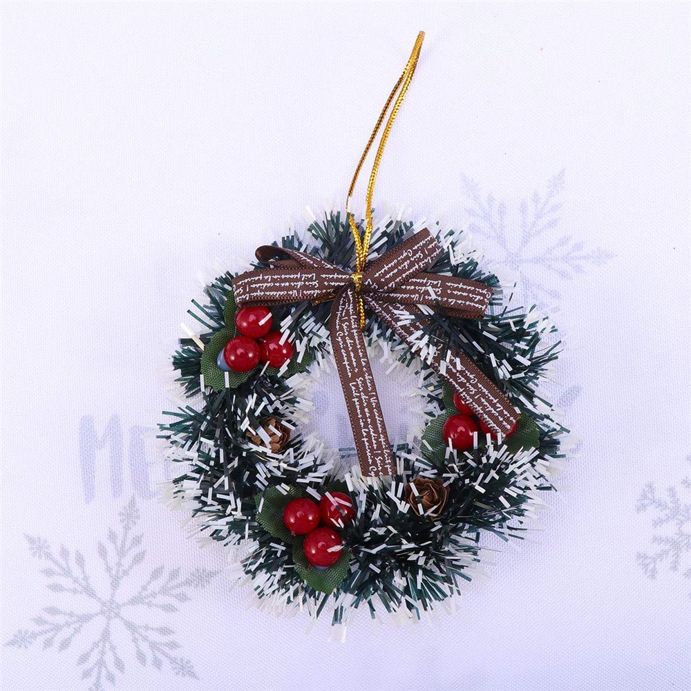 Guirlande De Noël Mini PVC Belle Porte Créative Tenture Tenture Guirlande Ornement Guirlande d'arbre De Noël pour La Décoration De La Fête À La Maison 2