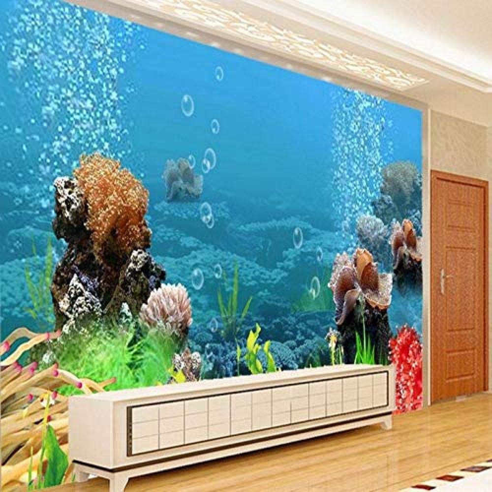 Papier Peint Photo 3D Monde Sous-marin île Paysage Mural Salon Chambre TV Fond Décoration Peinture Murale 3D – Acheter Les Meilleurs Produits Dans La Boutique En Ligne Ayzeze