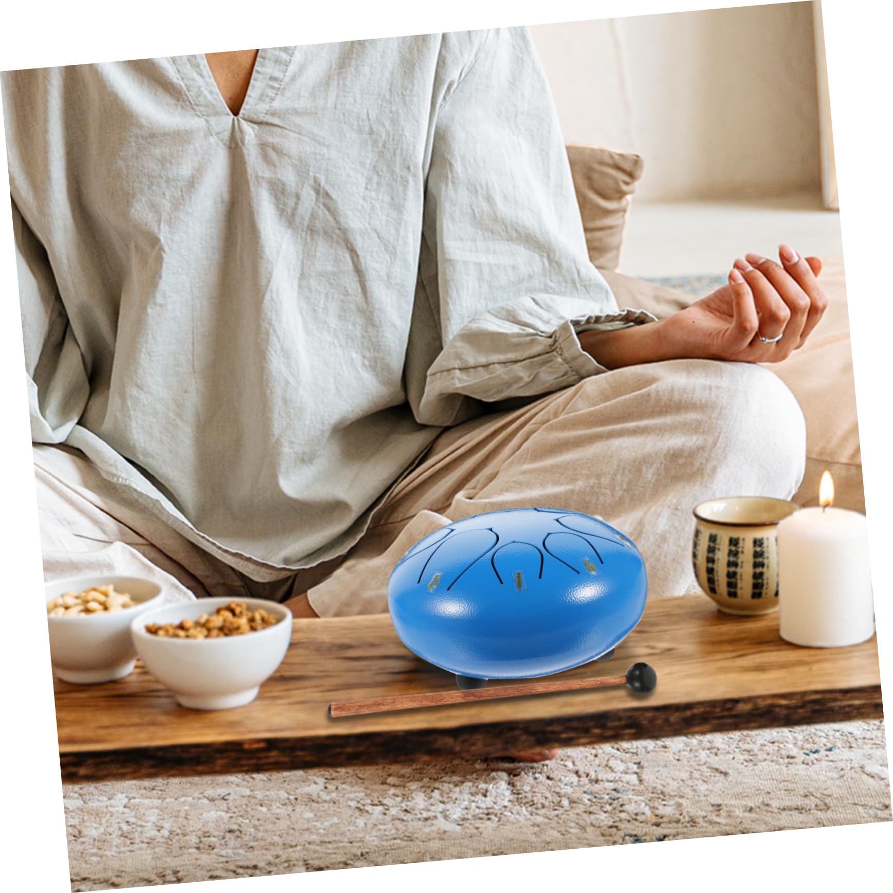 TOYANDONA Instrumento de Percusión de Lengüeta de Mano Etéreo para Yoga de Instrumentos Musicales de Lengüeta para Principiantes