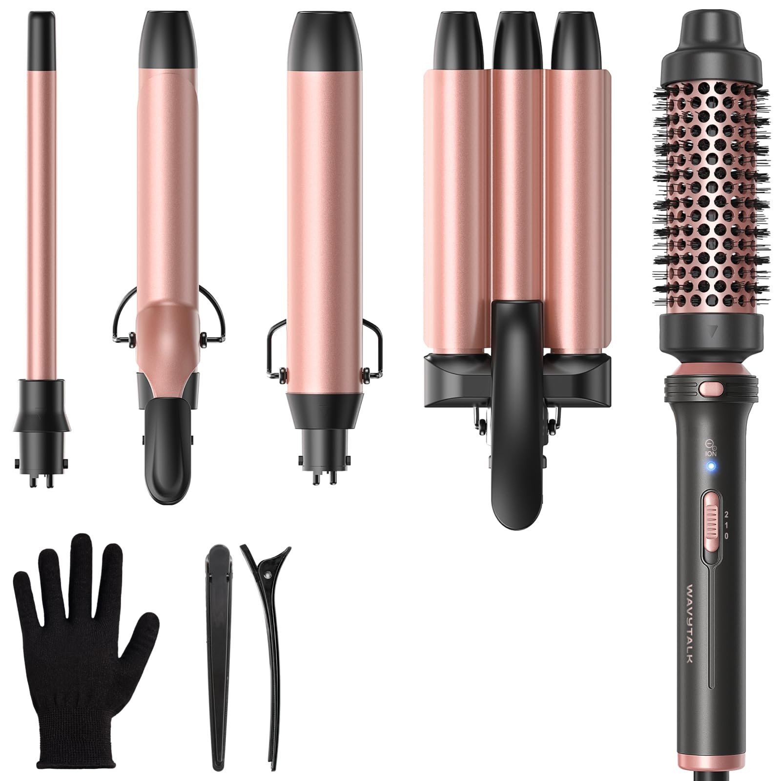 Wavytalk 5 in 1 Curling Wand Set