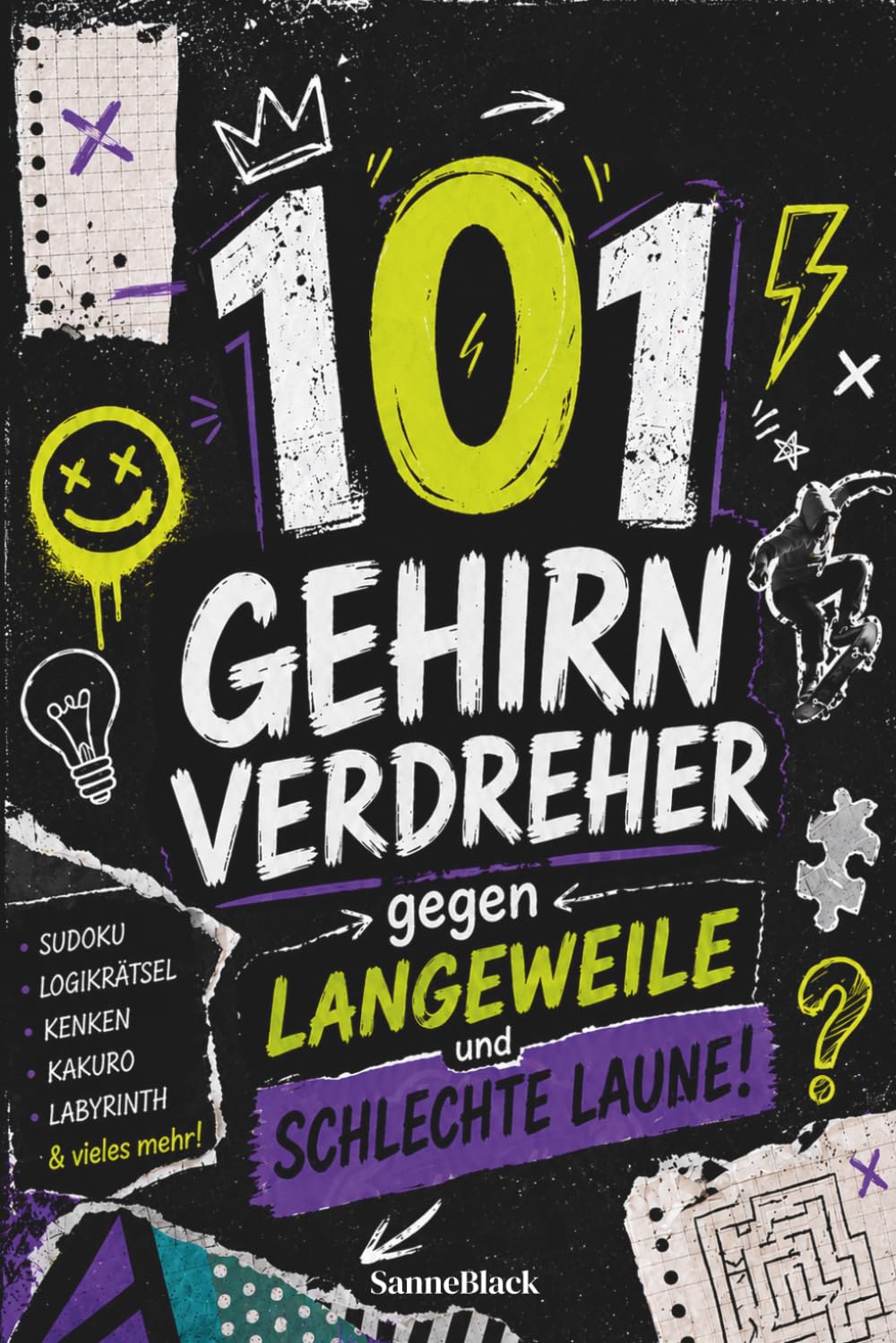 101 Gehirnverdreher - Knifflige Rätsel, unnützes Wissen & Mini-Challenges für schlaue Köpfe - das perfekte Geschenkbuch für Mädchen & Jungen | Ab 10 Jahren