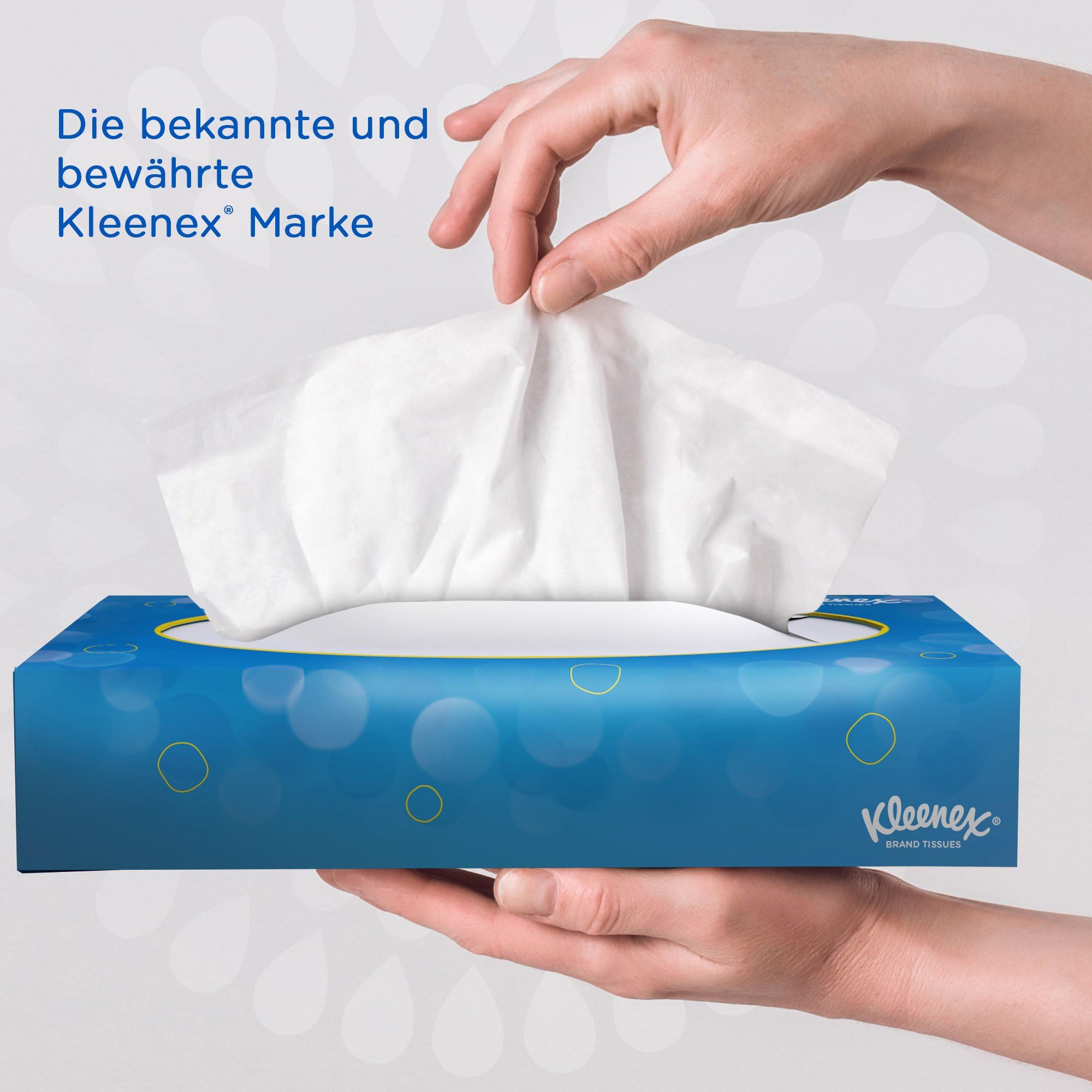 Kleenex Kosmetiktücher 8827 - Kleenex Box, weiße 2-lagige Papiertaschentücher aus FSC-zertifiziertem Papier, 24 x 100 (insg. 2.400 Papiertaschentücher)