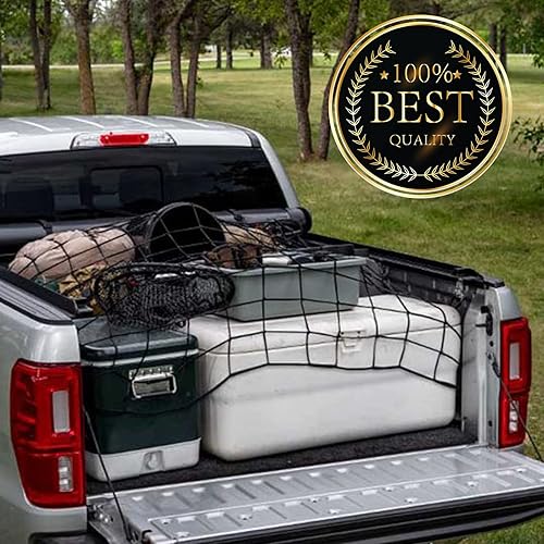 Vista 12 de Funmit Red de carga de 22 x 38 pulgadas que se estira a 44 x 76 pulgadas, red de carga elástica de látex con malla pequeña de 2 x 2 pulgadas y 12