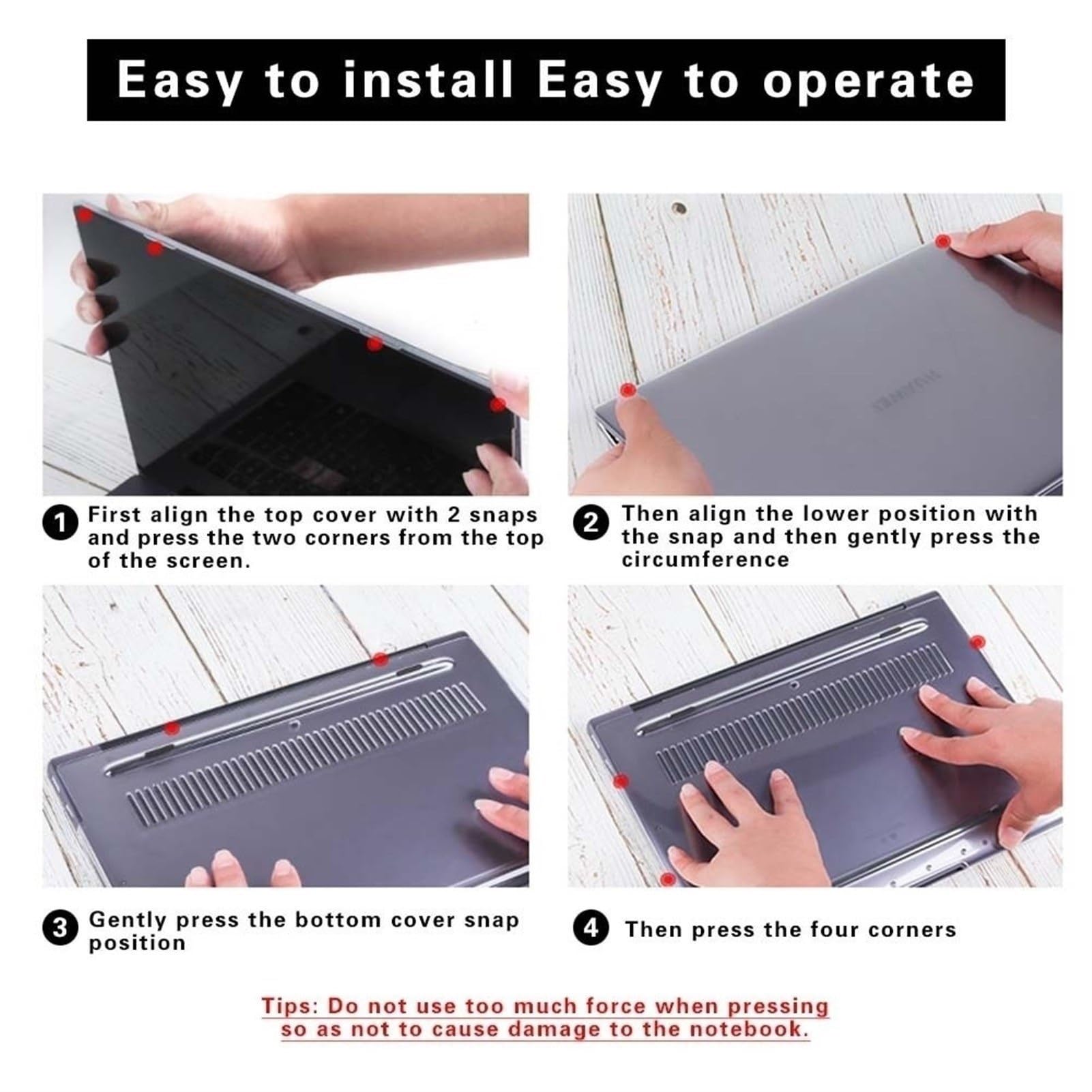 Nouveau CrystalMatte Coque Compatible Avec Huawei Matebook D14 2023 Modèle MDG-X MDG-16 MDF-X (Couleur : Crystal