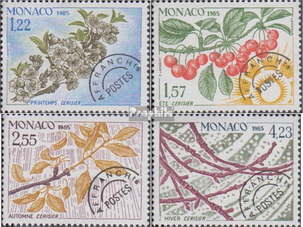 Prophila Collection Monaco 1624-1628 (complète.Edition.) Neuf avec Gomme Originale ** MNH 1984 Papillons et Plantes (Timbres pour Les collectionneurs) Papillons