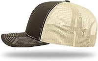Vista 5 de Richardson 112 Gorra Trucker - Gorra de Béisbol Premium en Blanco, Gorra Ajustable Snapback - Gorras Richardson en Blanco Estructuradas de Seis