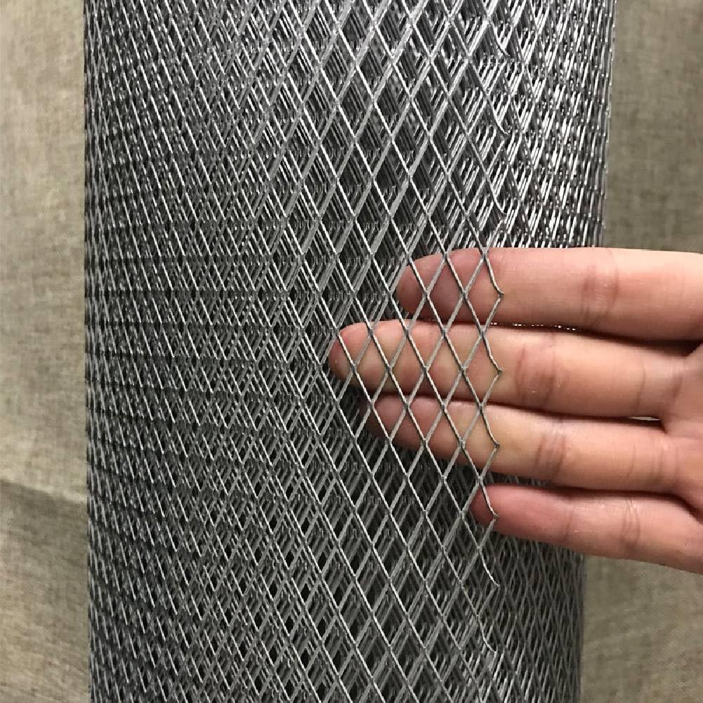 304 Stainless Steel Mesh Screen Expanded Metal Sheet Diamond Mesh for Vent Rodent Mesh Pet Screen Dryer Vent Screen Metal Mesh Sheets Metal Screen Animal cage net (Mesh8x16mm Size24"X40")