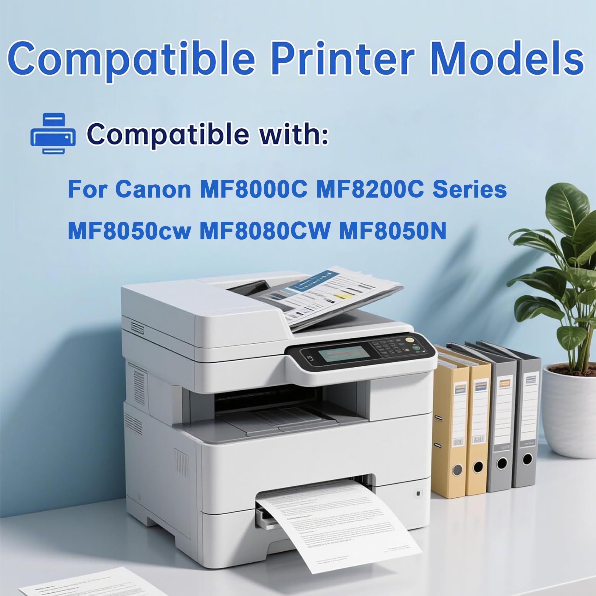 Lot de 4 Cartouches de Toner Haute capacité MF8000